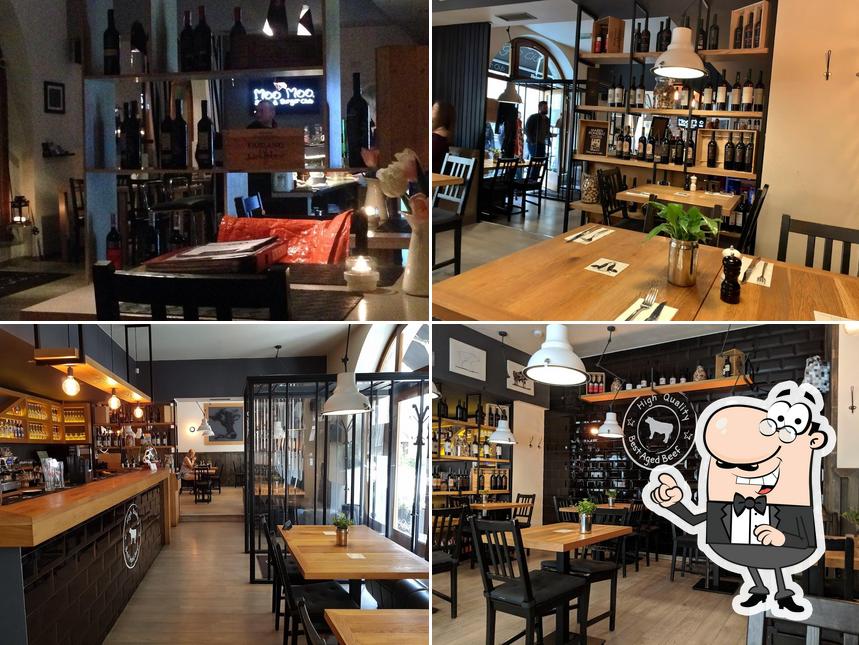 Check out how Moo Moo Steak & Burger Club looks inside