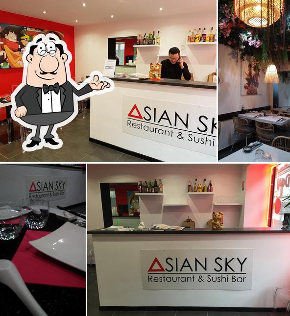 The interior of Asian Sky Sushi-Bar Tournan