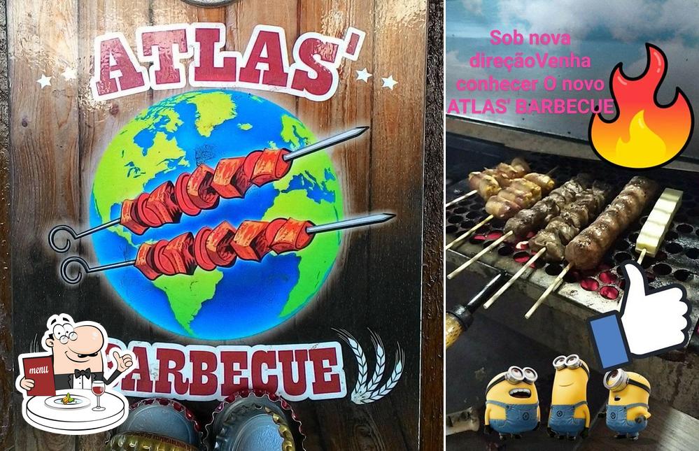 Platos en Atlas' Barbecue