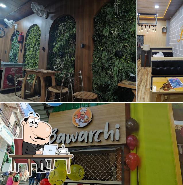 The photo of interior and exterior at Bawarchi Cafe & Restaurant