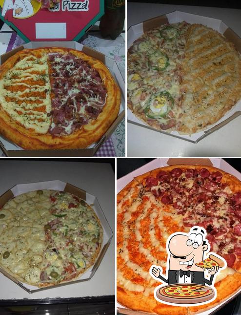 Peça diversos tipos de pizza