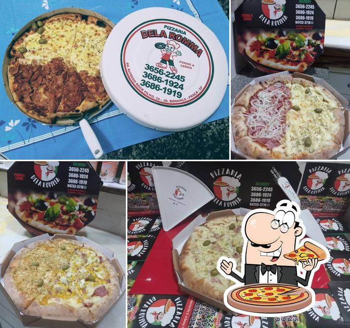 Peça pizza no Pizzaria Dela Romma