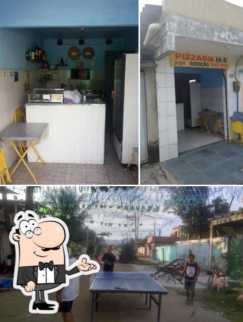 O interior do Pizzaria M.S