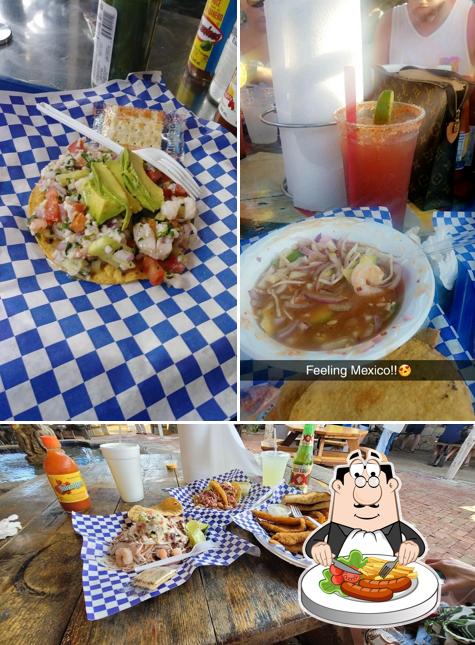 Food at Mariscos El Paisa