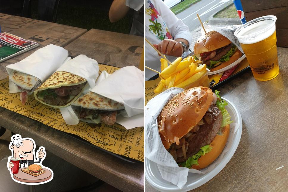 Gli hamburger di la piadina crudo e fontina potranno soddisfare i gusti di molti