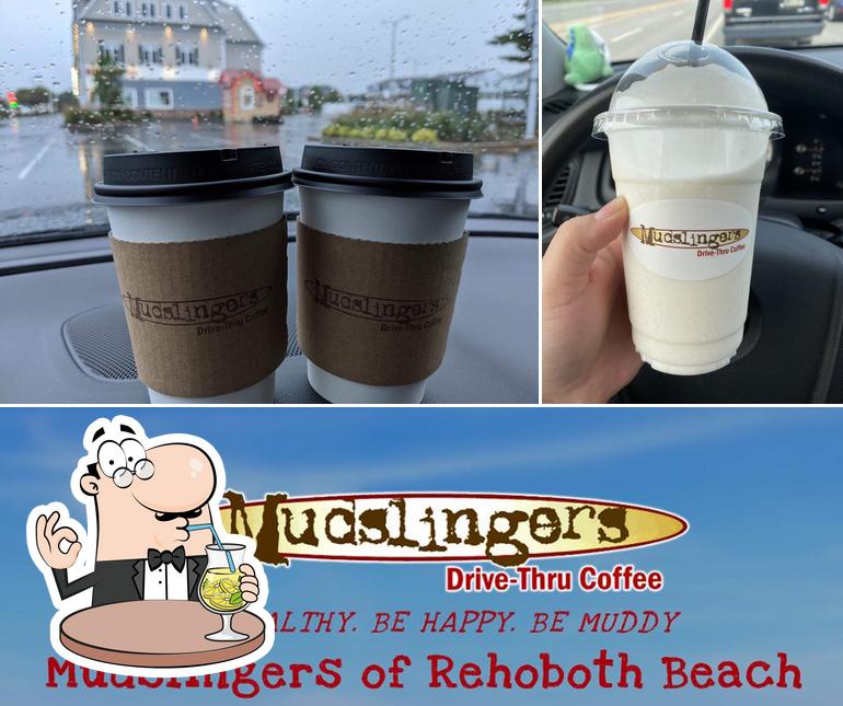 Take a look at the picture showing drink and interior at Mudslingers of Rehoboth Beach
