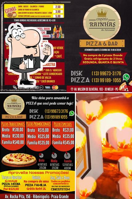 See this image of Empório Rainhas do Artesanal Pizza & Bar