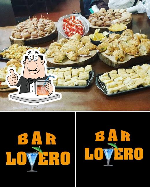 La immagine di bevanda e torta da lovero