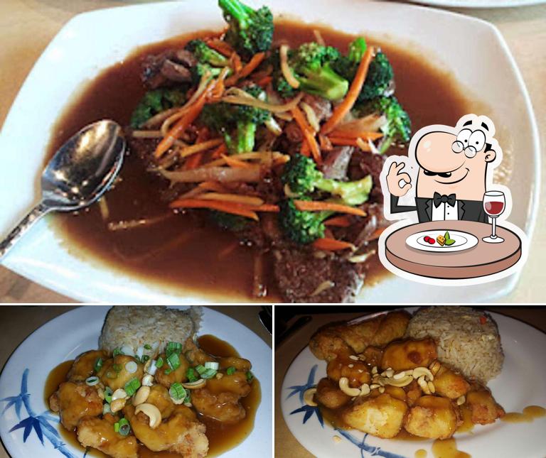 Food at Leong's Asian Diner