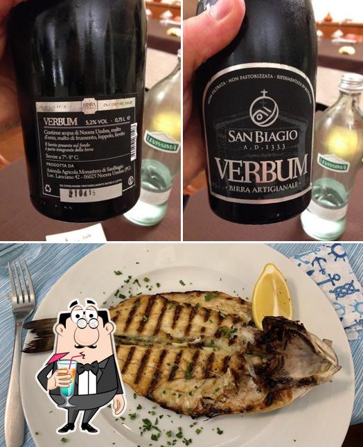 This is the image showing drink and food at Raf Bistrot La Vela Cucina di Mare