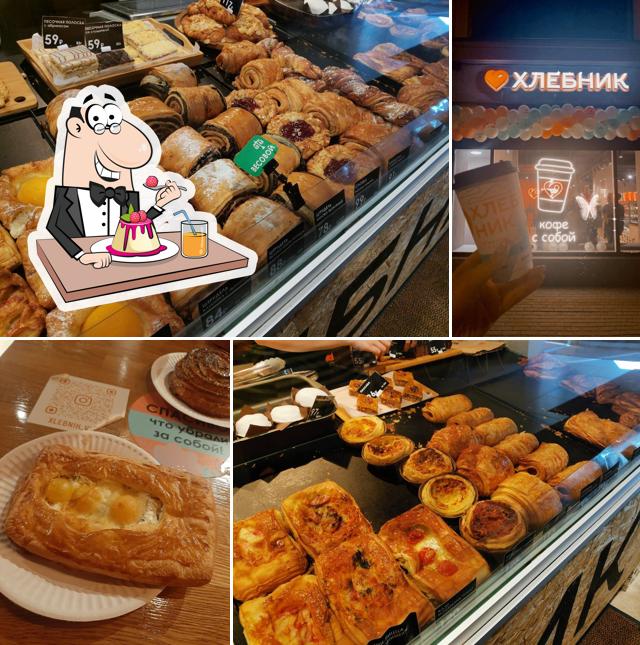 Khlebnik bakery offre un nombre de plats sucrés