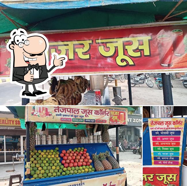 See this pic of Tejpal juice corner
