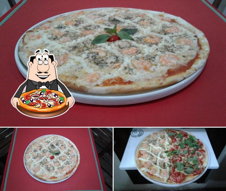 Consiga diferentes tipos de pizza