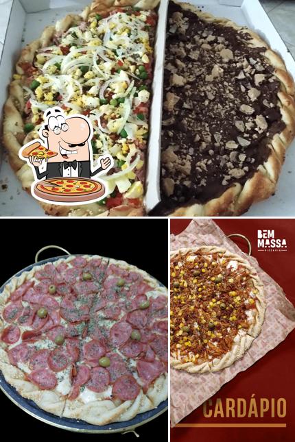 Peça pizza no Bem Massa Pizzaria