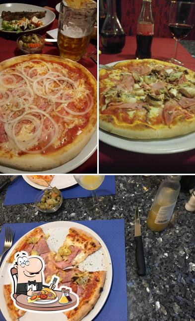 Choisissez des pizzas à La Gondola