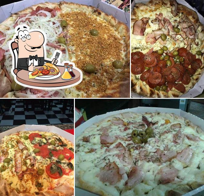 Consiga diferentes variedades de pizza