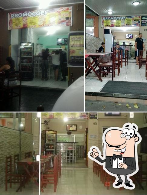 O interior do Pizzaria Natally’s