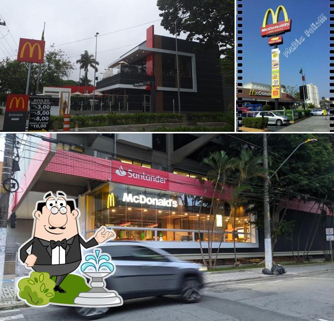 O exterior do McDonald's