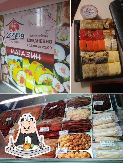 Еда в "Сакуре суши, сеть магазинов суши"