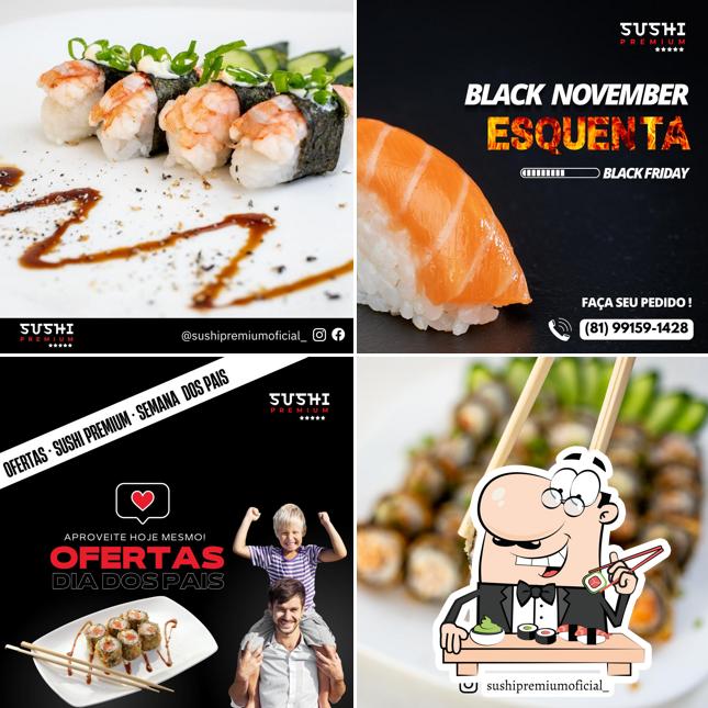 Prove diversas opções de sushi