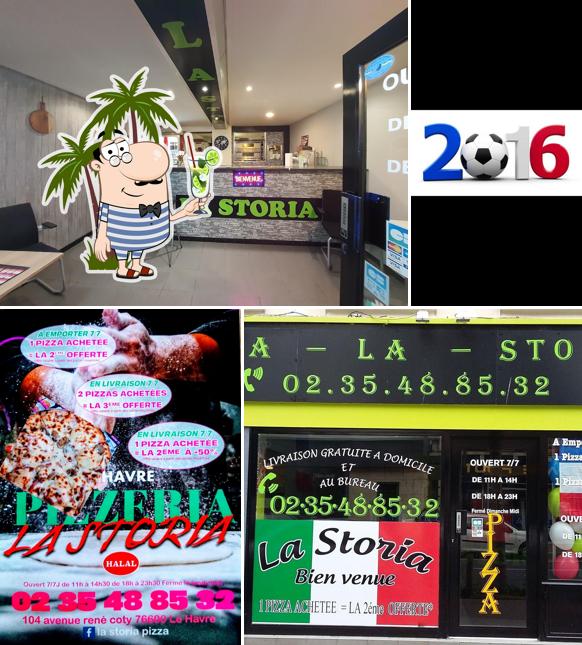 Here's an image of Storia Pizza