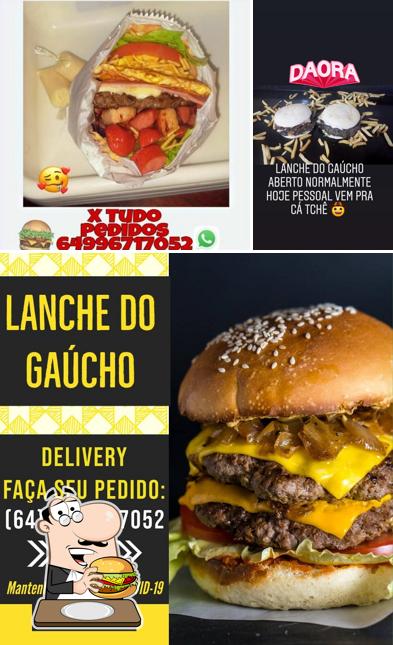 Hambúrguer em Lanche do Gaúcho