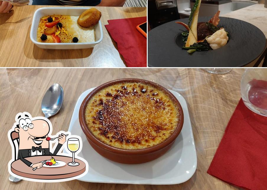 Crème brulée à Restaurant du bon vieux temps " L'Aubergine"