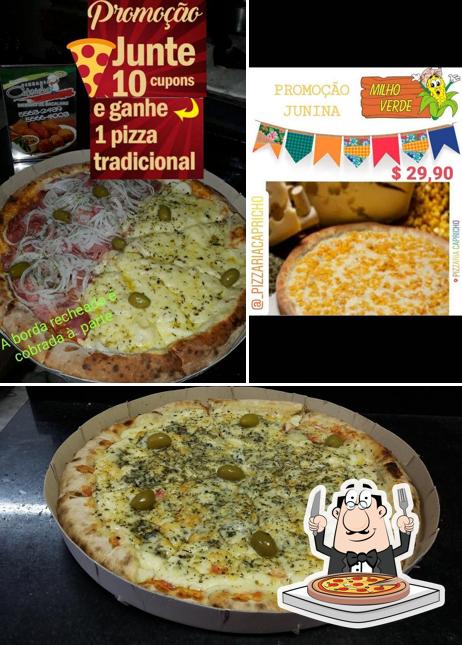 Peça pizza no Pizzaria Capricho