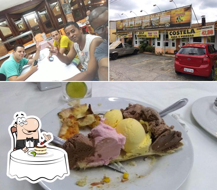 Churrascaria e pizzaria Floripa Grill provê uma variedade de sobremesas