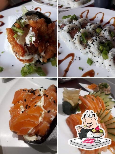 Yumi Sushi Delivery serve uma gama de pratos doces