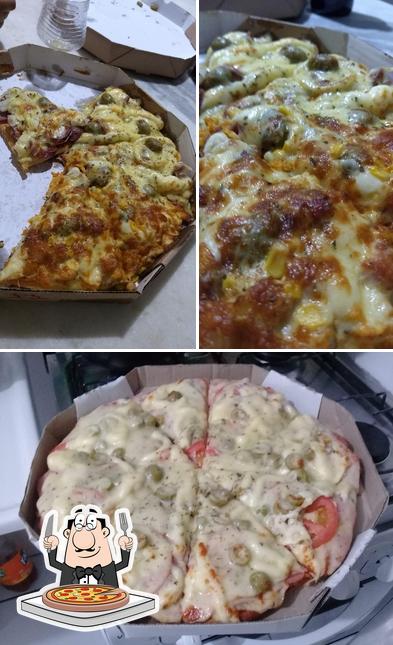 Experimente pizza no Bacana Lanches