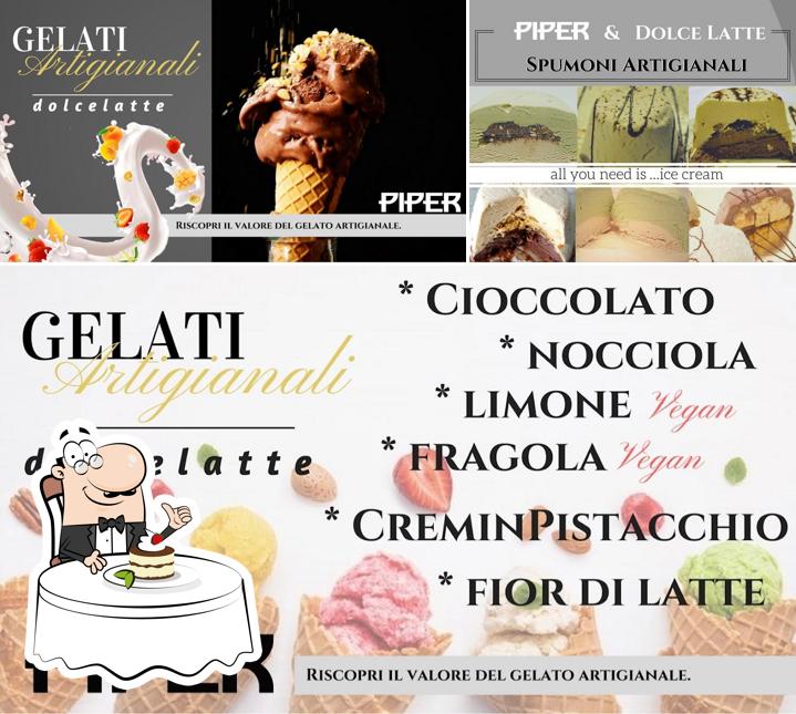 Piper BetCafè serve un'ampia selezione di dolci