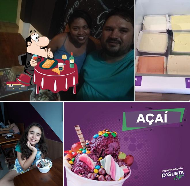 D'Gusta Açaí - Passos provê uma escolha de pratos doces