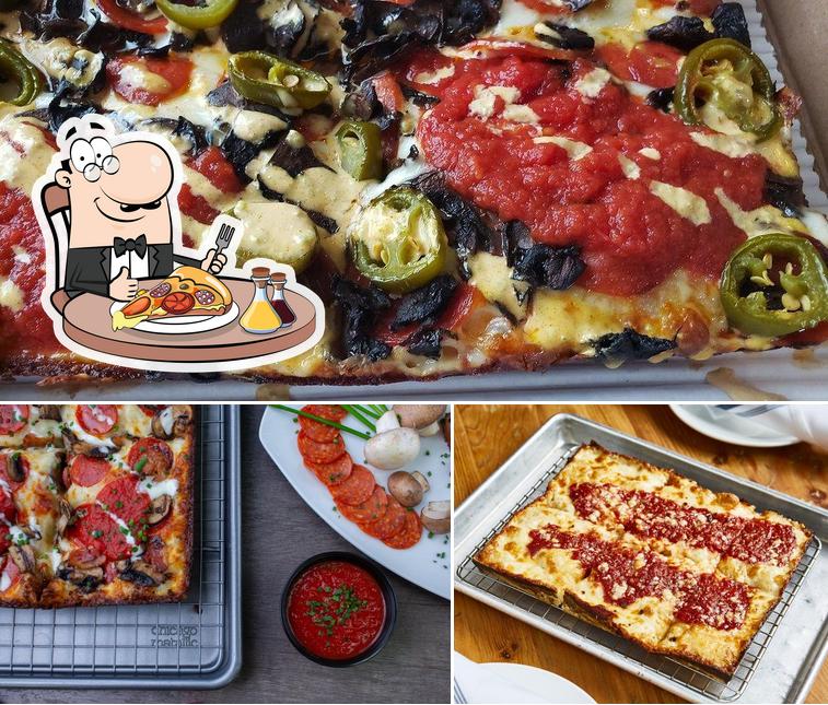 A 8Mile Detroit Style Pizza, vous pouvez profiter des pizzas