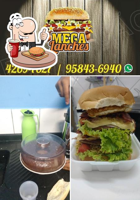 Hambúrguer em Mega Lanches