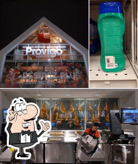 This is the picture depicting interior and exterior at Provigo Le Marché