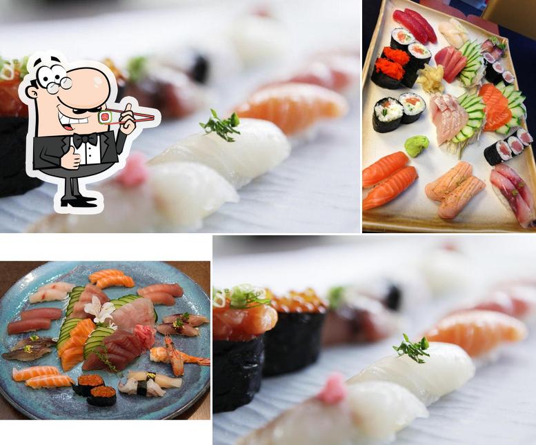 Escolha diferentes opções de sushi