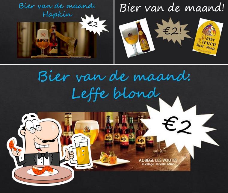 Vous pouvez prendre un verre de bière blonde ou brune