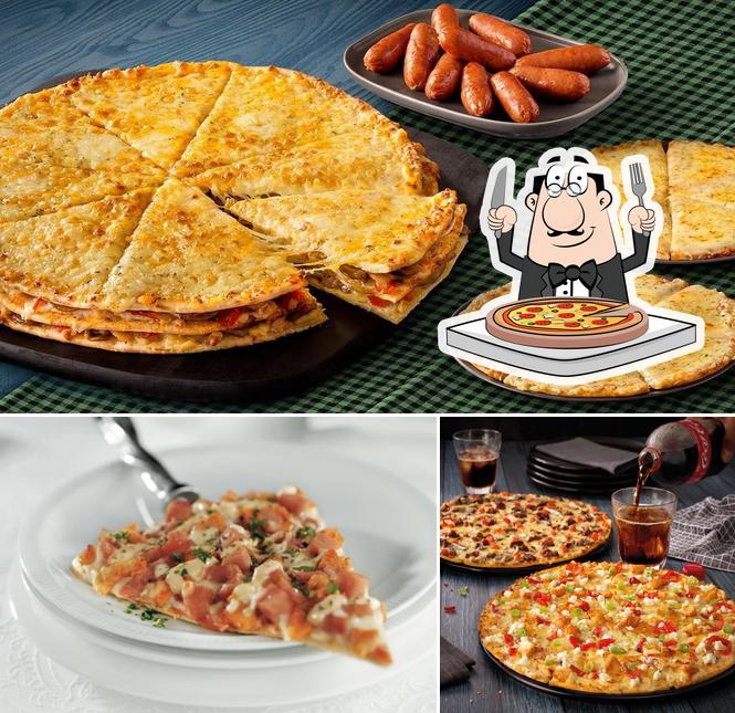 Prenez différents genres de pizzas