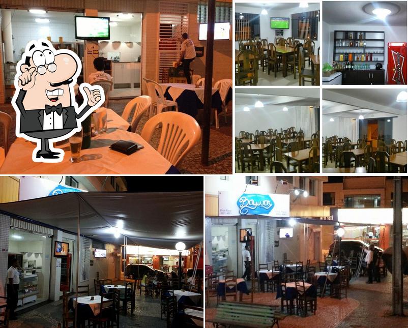 O interior do Pizzaria Bayuvar