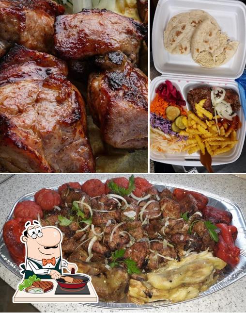 Order meat meals at Šašliks "Mizrah"