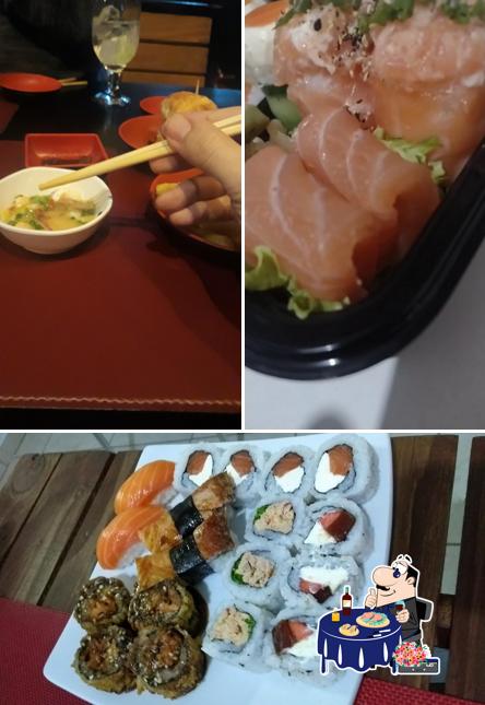 Sashimi em Hako Sushi - Blumenau