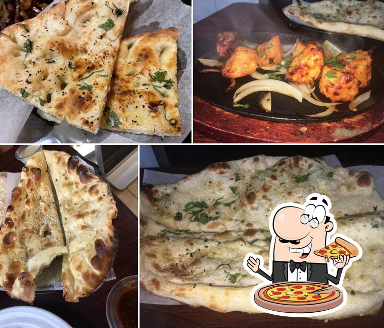 Pick pizza at Mirchi Indo-Pak Halal Restaurant Buffet & Catering