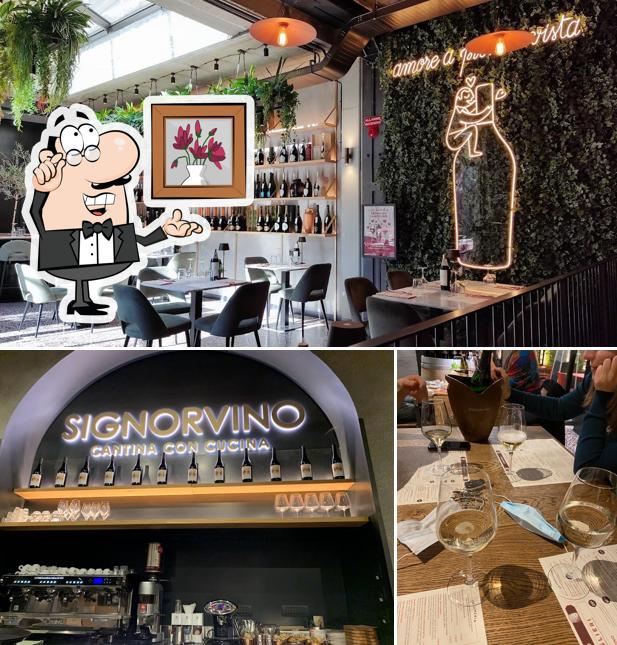 Gli interni di Signorvino Milano