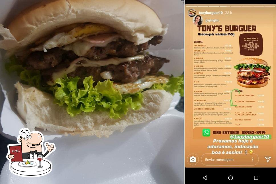 Comida em Tony's Burguer