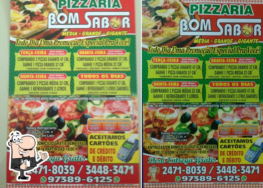 Pizzaria Bom Sabor ( A MELHOR PIZZA DE TRÊS RIOS). TELEFONE: 2030-5662 /  98853-4971 / ZAP: 99216-4321.. PIZZA: Deliciosa vale a pena experimentar e  um preço legal! ENTREGA: Grátis todos os dias!