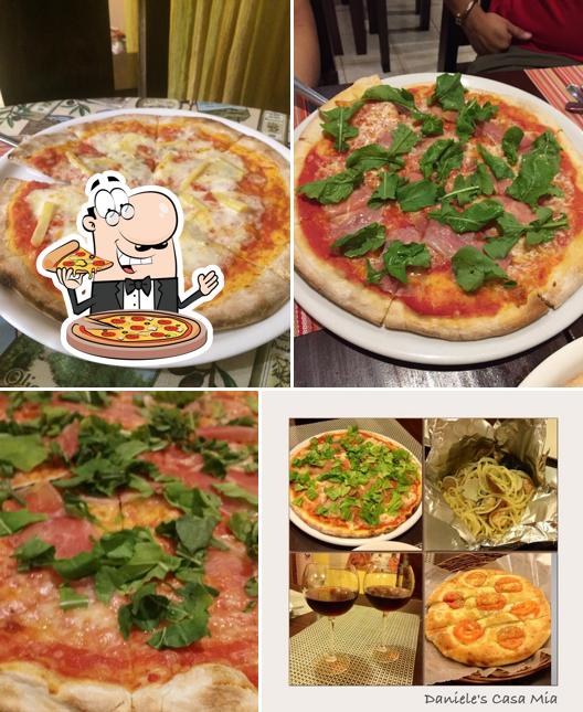 Order pizza at Daniele's Casa Mia