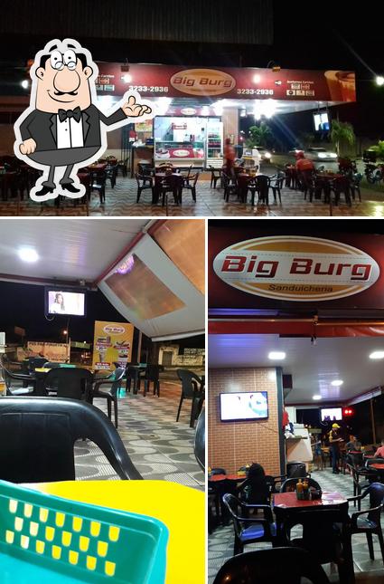 O interior do Big Burg Sanduicheria