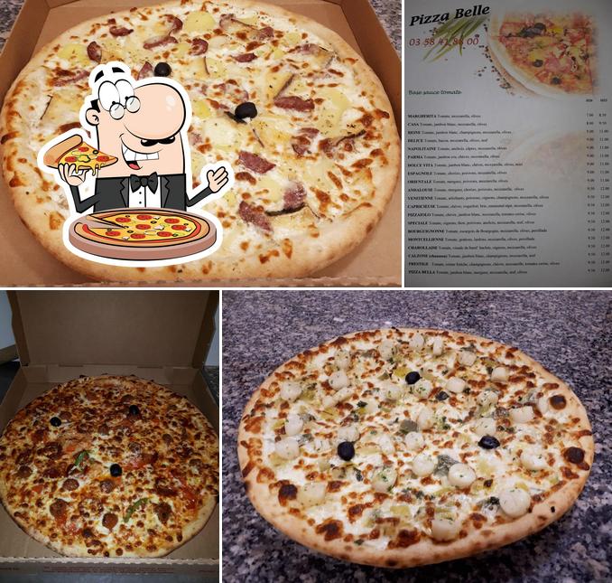 Choisissez des pizzas à PIZZA BELLE