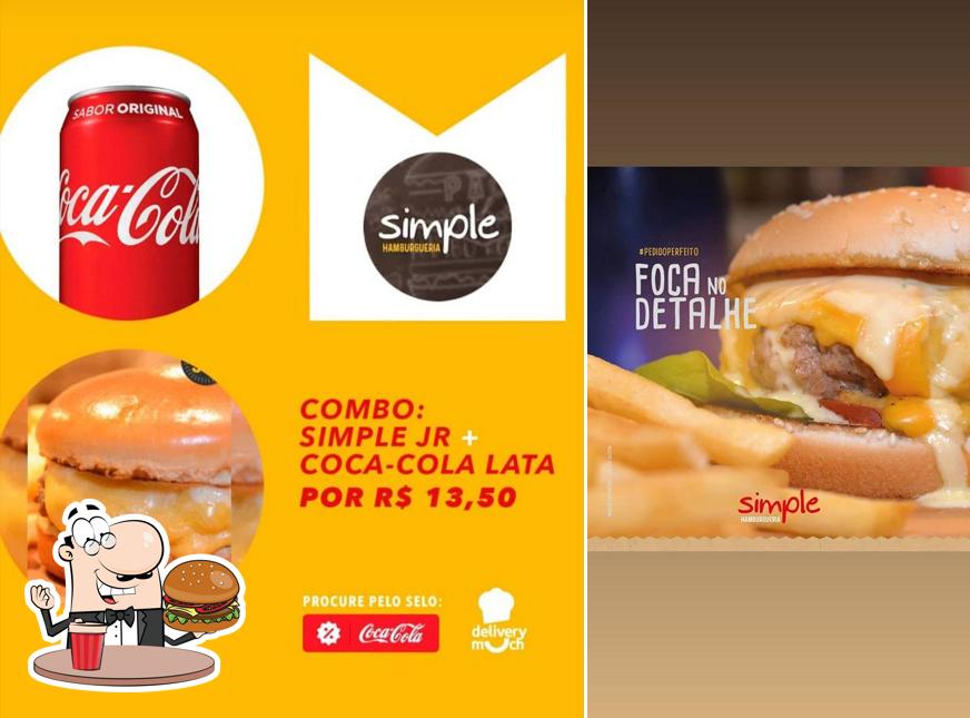 Os hambúrgueres do Simple Hamburgueria irão satisfazer uma variedade de gostos